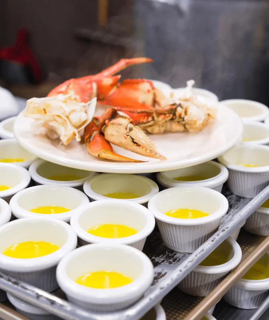 Crab on the plate